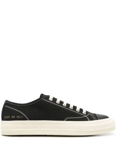 Common Projects Tournament Canvas Sneakers In Black