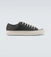 Common Projects Tournament Leather Sneakers In Black