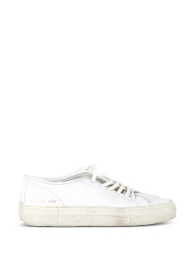 Pre-owned Common Projects Tournament Low Sneakers In White