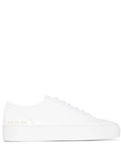 Common Projects Tournament Low Super Leather Sneakers In White