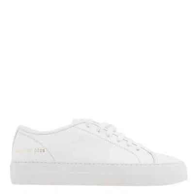 Pre-owned Common Projects Tournament Low-top Leather Sneakers In White