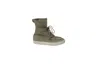 Common Projects Tournament High Top Shearling Sneakers In Grey Suede In Grey