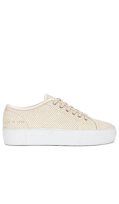 Common Projects Tournament Super Weave Sneaker In 米白