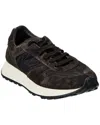 Common Projects Track 76 Nylon & Leather Sneaker In Black