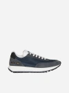 COMMON PROJECTS TRACK CLASSIC SUEDE AND FABRIC SNEAKERS