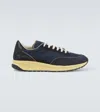 Common Projects Track Classic Suede-trimmed Sneakers In Blue