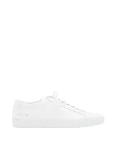 Common Projects Achilles Premium Leather Sneakers In White