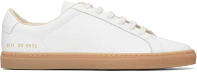 Common Projects White Achilles Low Profile Sneakers