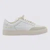 COMMON PROJECTS WHITE AND BEIGE LEATHER SNEAKERS