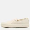 Common Projects White Canvas Slip On Sneakers In Neutral