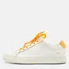 Common Projects White Leather Achilles Low Top Sneakers In Multi