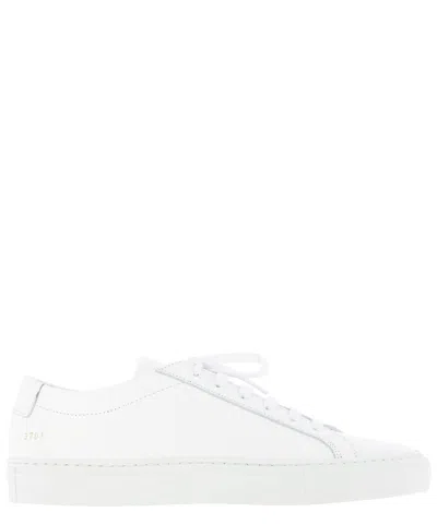 Common Projects White Leather Women's Sneakers With Rubber Sole