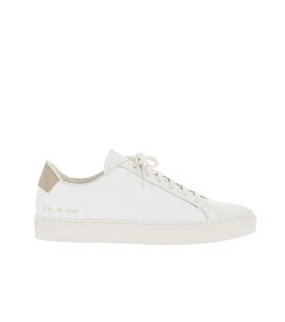 Common Projects White Low Hammered Sneakers