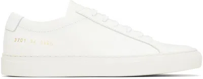 Common Projects White Original Achilles Low Sneakers In 0506 White