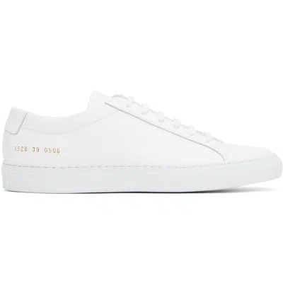 Common Projects White Original Achilles Low Sneakers In White 0506