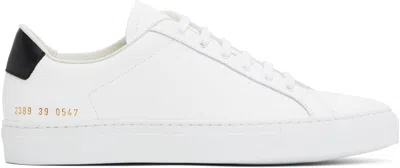 COMMON PROJECTS WHITE RETRO CLASSIC SNEAKERS