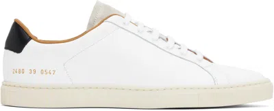 COMMON PROJECTS WHITE RETRO LOW PROFILE SNEAKERS