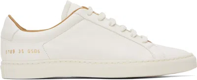 Common Projects White Retro Summer Premium Sneakers In 0506 White