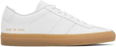 Common Projects White Tennis Trainer Sneakers In 0506 White