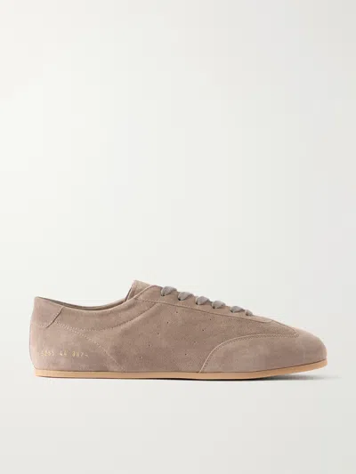 Common Projects Grey Leather Italian Sneakers In Neutral
