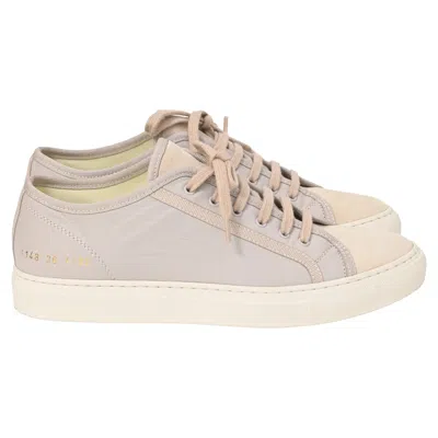 Common Projects Woman By  Tournament Low-top Sneakers In Grey Leather And Suede In Multi