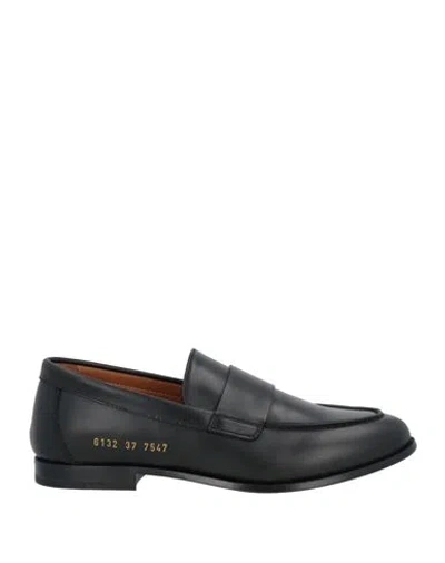 Common Projects Woman By  Woman Loafers Black Size 8 Leather