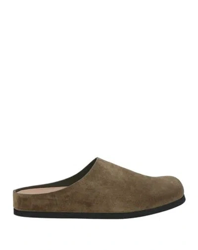 Common Projects Woman By  Woman Mules & Clogs Military Green Size 6 Leather