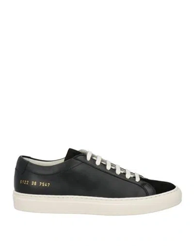 Common Projects Woman By  Woman Sneakers Black Size 6 Leather