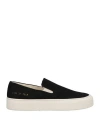 Common Projects Suede Slip-on Sneakers In Black
