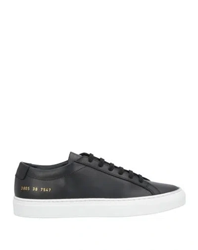 Common Projects Woman By  Woman Sneakers Black Size 5 Leather
