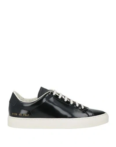 Common Projects Woman By  Woman Sneakers Black Size 9 Leather In Multi