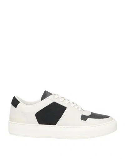 Common Projects Woman By  Woman Sneakers Ivory Size 7 Soft Leather, Textile Fibers In White