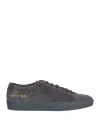 Common Projects Woman By  Woman Sneakers Lead Size 7 Leather In Grey