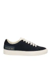 Common Projects Woman By  Woman Sneakers Midnight Blue Size 5 Leather, Wool In Blue