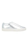 Common Projects Achilles Shiny Leather Sneakers In Silver