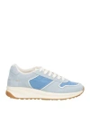 Common Projects Woman By  Woman Sneakers Sky Blue Size 8 Leather, Textile Fibers In Blue