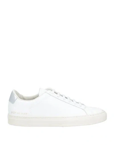 Common Projects Woman By  Woman Sneakers White Size 6 Leather