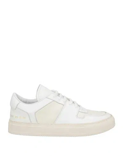 COMMON PROJECTS WOMAN BY COMMON PROJECTS WOMAN SNEAKERS WHITE SIZE 6 LEATHER