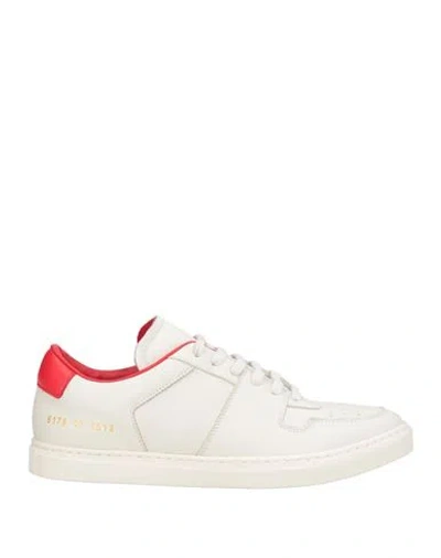 Common Projects Woman By  Woman Sneakers White Size 8 Leather