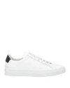 Common Projects Low Top Leather Sneakers With Flatform Sole In White