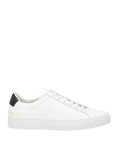 Common Projects Woman By  Woman Sneakers White Size 8 Leather