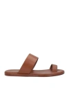 Common Projects Woman By  Woman Thong Sandal Brown Size 5 Soft Leather