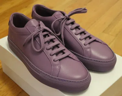 Pre-owned Common Projects Woman Violet Achilles Low Size 37 38 39 40 / 7 8 9 10 Sneakers In Purple