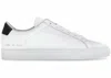 Common Projects Women's Classic White Black Sneaker In White With Black Back In White