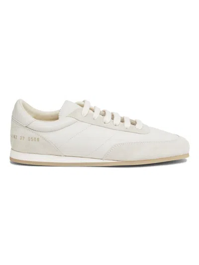 Common Projects Women's Minimal Runner Suede & Leather Sneakers In White