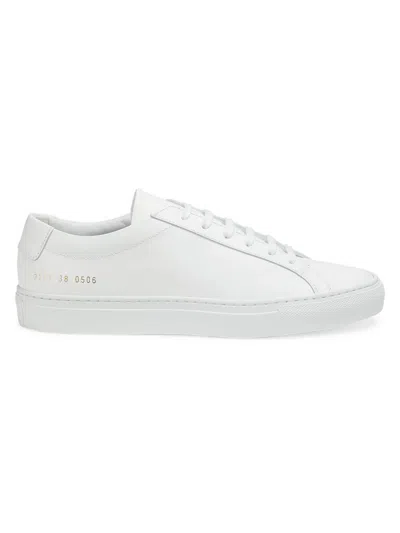 Common Projects Women's Original Achilles Leather Low-top Sneakers In White