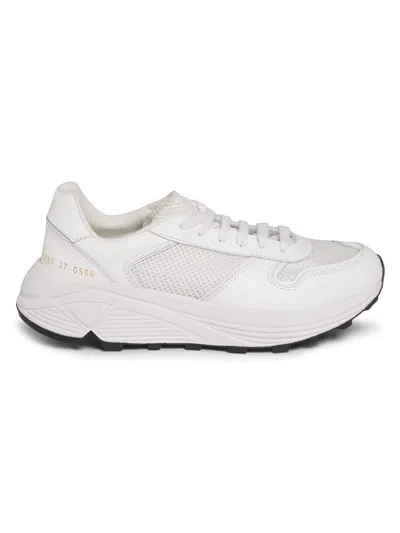 Common Projects Women's Premium Runner Low-top Sneakers In White