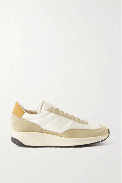 Common Projects Women's Track Classic Suede Sneakers In Gold White