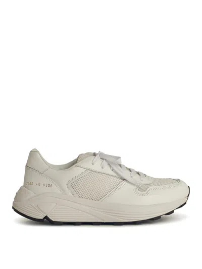 Common Projects Runner White Leather Blend Sneakers