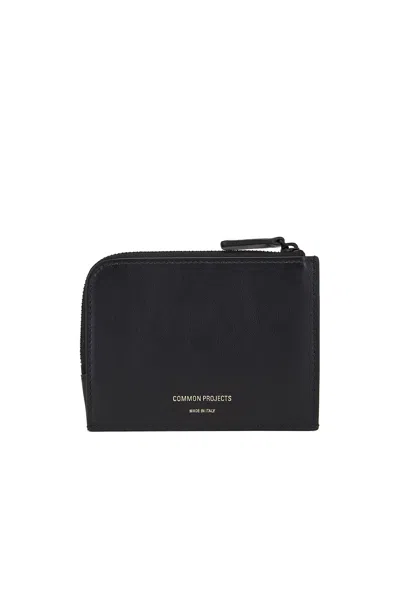 Common Projects Zipper Wallet In Black